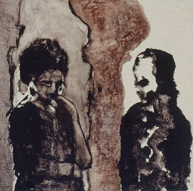 James Yuncken, Ibsen - 20 x 20 cm, oil on canvas, 1996