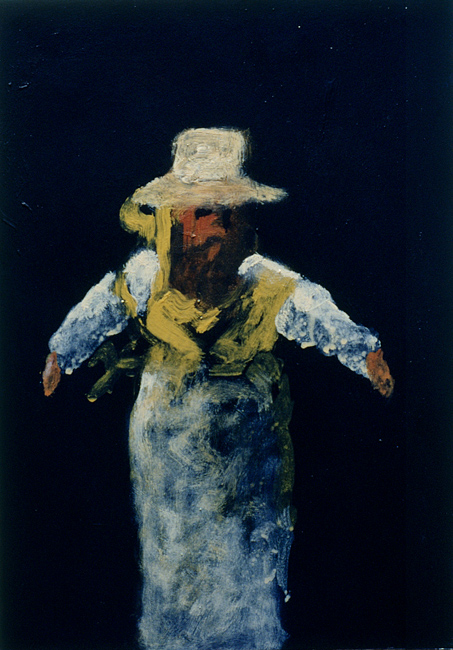 James Yuncken, Jack-in-a-box - 29.5 x 21 cm, acrylic on paper, 1996