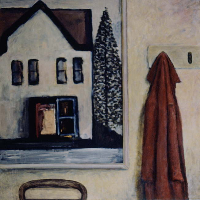 James Yuncken, House - 122 x 122 cm, oil on gesso board, 1999