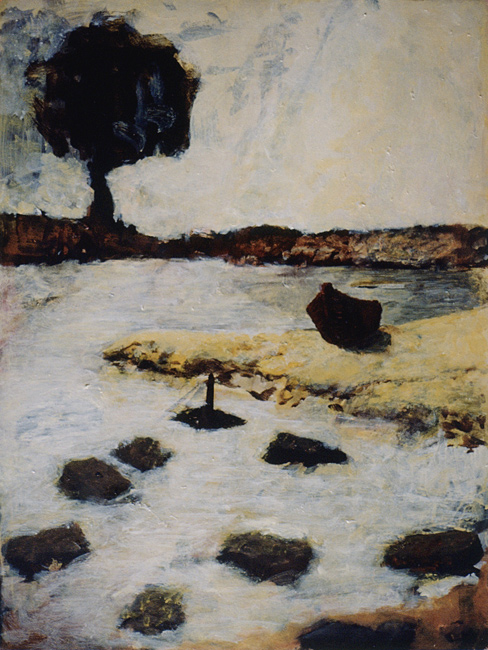 James Yuncken, Escape - 45.5 x 34.5 cm, acrylic on paper, 1998