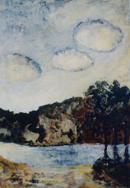 James Yuncken, Jouncing Clouds - 49 x 34 cm, acrylic on paper, 1999