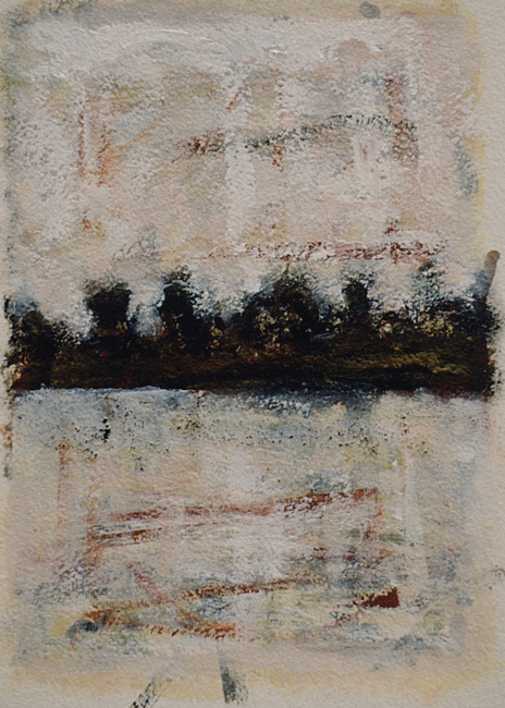 James Yuncken, Across the Water - 22 x 15 cm, acrylic on water-colour paper, 1999