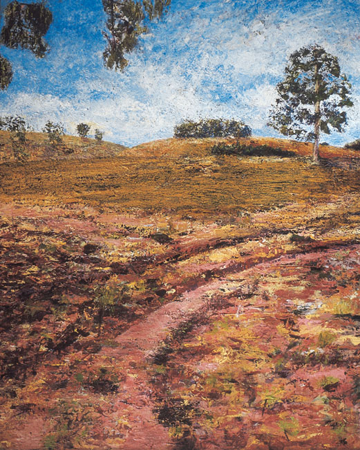 Self-generated Landscape No 2: Open Country - oil on gesso board, 76cm x 61cm, 2003
