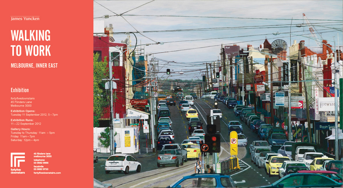 Walking to Work, Melbourne Inner East, James Yuncken, About Exhibition, Public Program