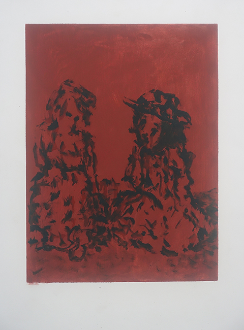 James Yuncken, Discevalled - 20 x 20 cm, oil on paper, 1996