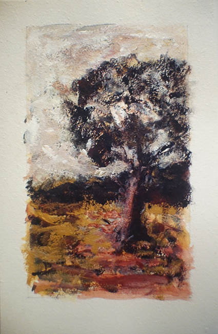 James Yuncken, Gum Tree - 22 x 15 cm, acrylic on water-colour paper, 1999
