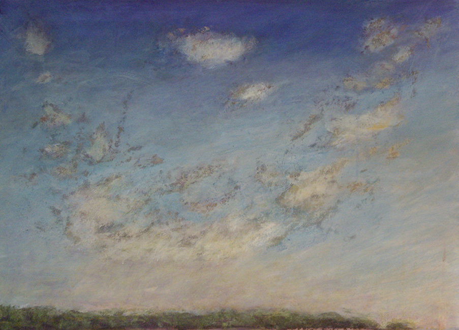 James Yuncken, Big Sky - 61 x 85 cm (approx), acrylic on paper, 2016