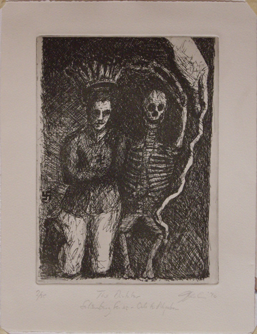 James Yuncken, The Dictator (Schoenberg Series - Ode to Napoleon) - 29.5 x 21.5 cm, 1990