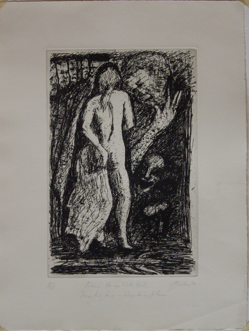 James Yuncken, Salome Dances with Death (Terry Riley Series - Salome Dances for Peace) - 36.5 x 24 cm, 1990