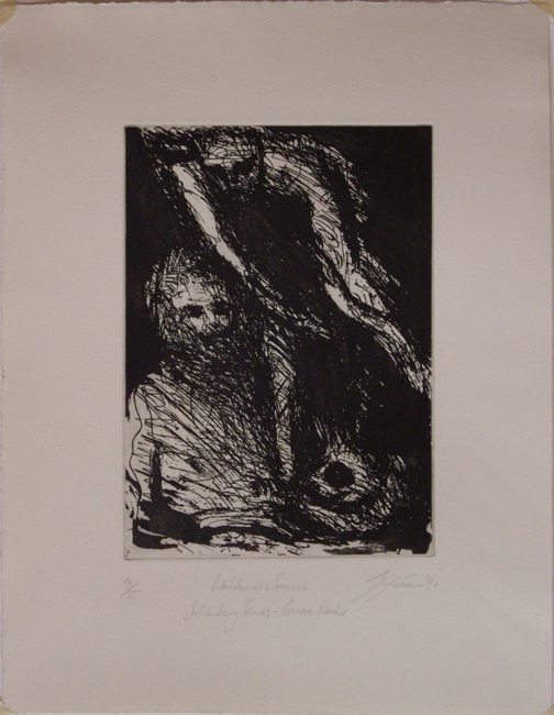 James Yuncken, Waldemars Search (Schoenberg Series - Gurre Lieder) - 
		Edition of 25, etching on Hahnemuhle paper, 27 x 19 cm, 1990
