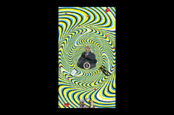 James Yuncken, Social Media - 181 x 102 cm, digital print on canvas, 2021