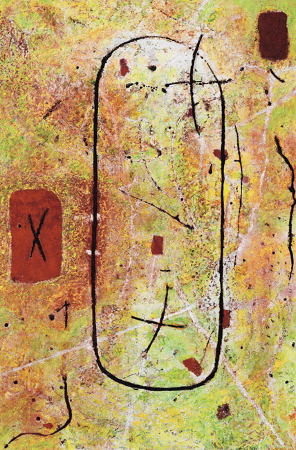 James Yuncken Two Views of a Hypothetical Landscape 122 x 81 cm oil oil stick pigments on board 2005