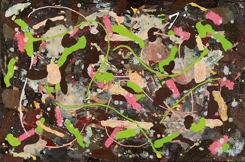 James Yuncken Centrefold for the Scientific American - 81 x 122 cm, mixed media on board, 2004
