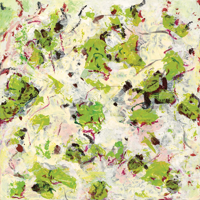 James Yuncken Rock Pool 30 x 30 cm oil stick on acrylic on gesso board 2006