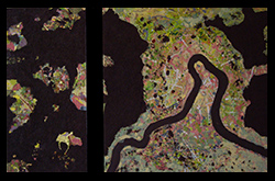 20100502 James Yuncken, North of Bowen, 27.5 x 100, acrylic on board, 2010