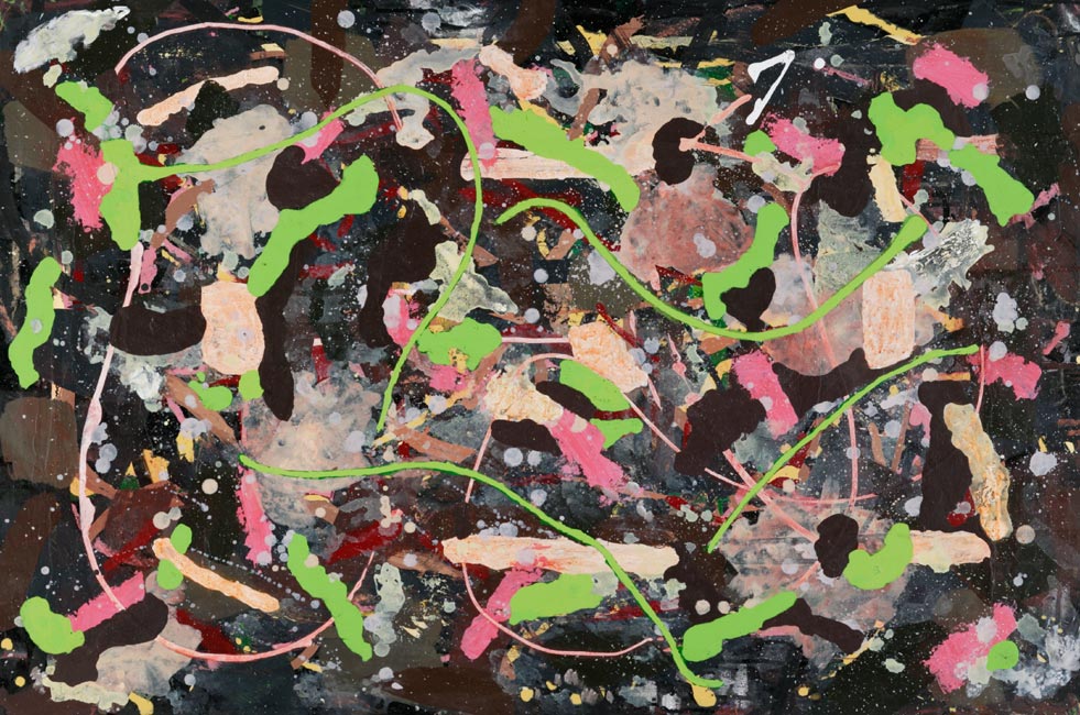 James Yuncken, Centrefold for the Scientific American - 81 x 121 cm, mixed media on board, 2004