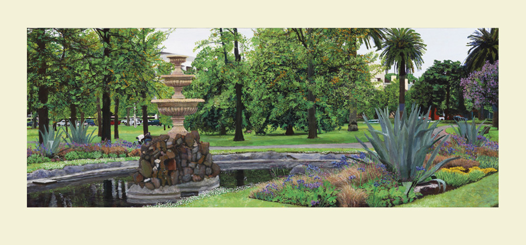 James Yuncken Fountain, Fitzroy Gardens, afternoon of 21st December 2010, - giclee print, edition of 25, 2012