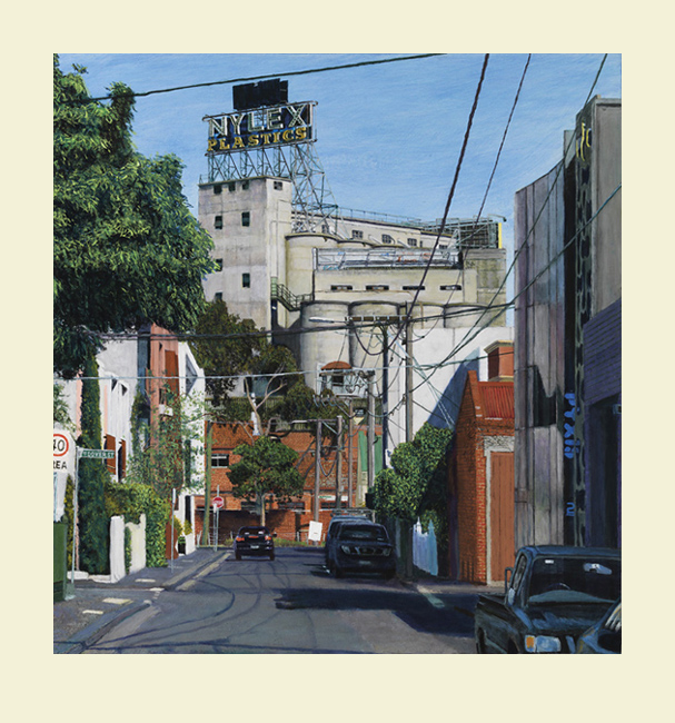 James Yuncken, Nylex, Balmain St Cremorne morning of 18th October, 2013 - giclee print, edition of 25, 2014