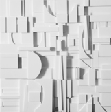 Lena Torikov Untitled_3 52 x 52 cm white foamcore board mounted on mdf board 2008