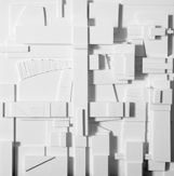 Lena Torikov Untitled_8 60 x 60 cm white foamcore board mounted on mdf board 2008