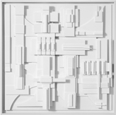 Lena Torikov Untitled_10 60 x 60 cm white foamcore board mounted on mdf board 2008