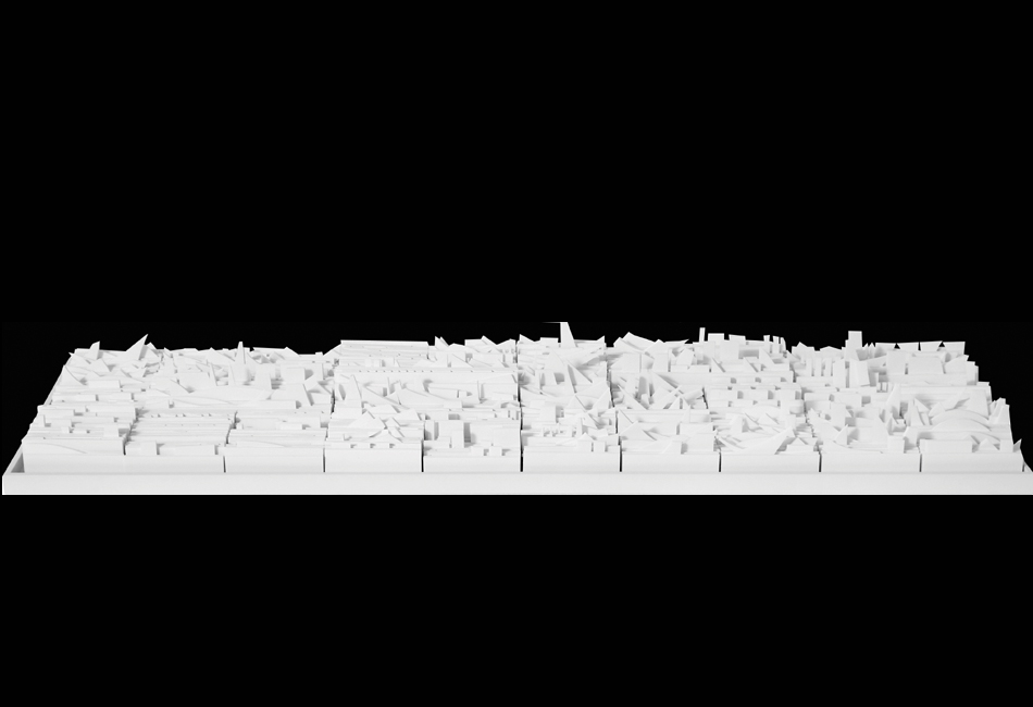 Lena Torikov Untitled 11, 48 x 154 cm white foamcore board mounted on mdf board 2008