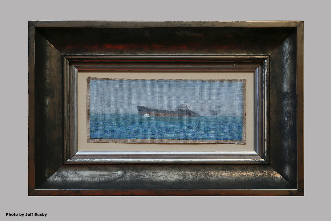 James Yuncken, Haze, 9 x 25 cm, acrylic on canvas, 2019