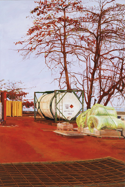 James Yuncken  Safe Fill Level - 117 x 79 cm, acrylic on board, 2010