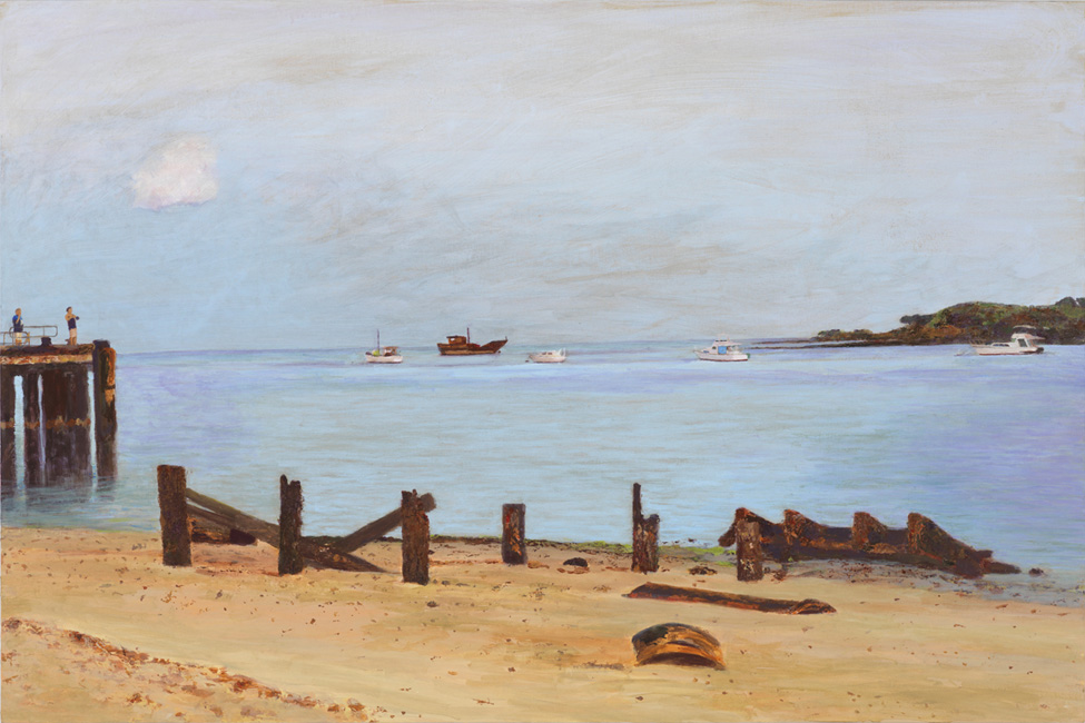 James Yuncken Old Slipway-Seisa - 76 x 114 cm, acrylic on board, 2010