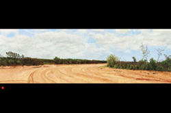 20100601 James Yuncken Telegraph Road 110 x 35 cm, acrylic board, 2010