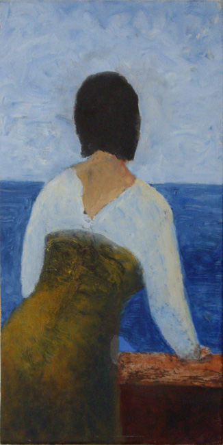 James Yuncken, Nostalgia - 45.5 x 23 cm, oil on board, 1999