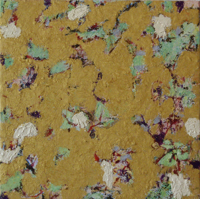 James Yuncken, Icon Painting - 32 x 32 cm, oil, oil stick on gesso board, 2008