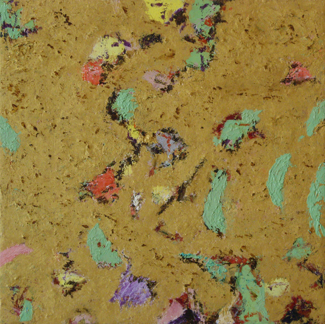 James Yuncken, Icon Painting - 32 x 32 cm, oil, oil stick on gesso board, 2008