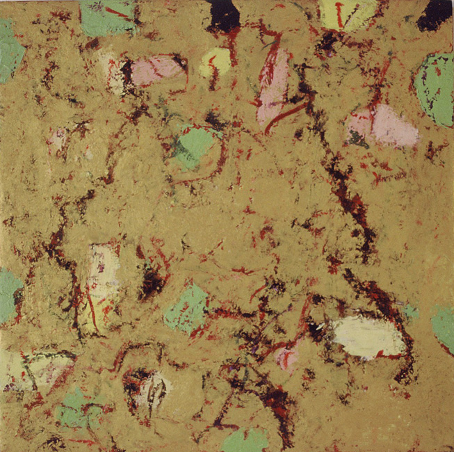 James Yuncken, Icon Painting - 32 x 32 cm, oil, oil stick on gesso board, 2008