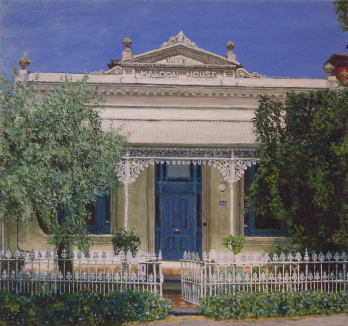 20121202 James Yuncken, 296 George St, Fitzroy, 30 x 32 cm, acrylic on board, 2013