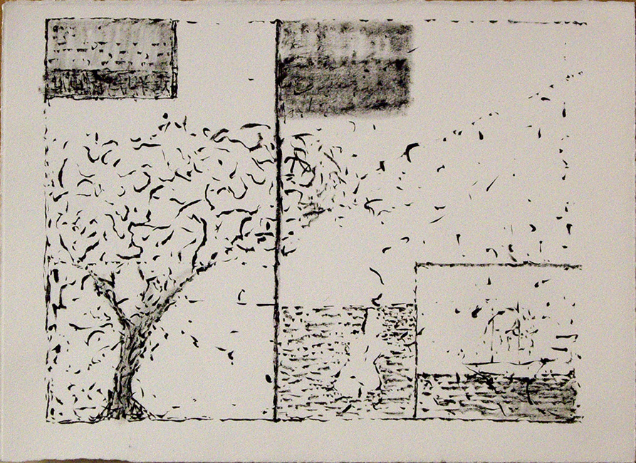 James Yuncken, Cartoon of the Seaside - 27.5 x 38.5 cm (paper), ink on paper, 2016