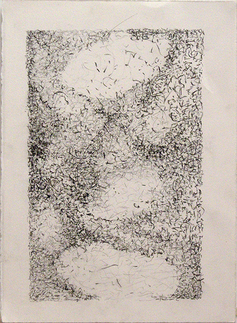 James Yuncken, Suggestions of things - Old Map - 38.5 x 27.5 cm (paper), conte pencil on paper, 2016