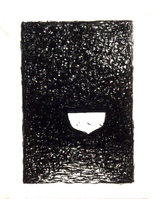 James Yuncken, Boat in the stars - 38.5 x 27.5 cm (paper), conte charcoal, pitt charcoal on paper, 2016