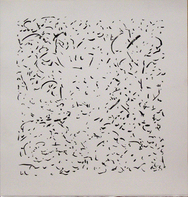 James Yuncken, Abstract I - 35 x 33.5 cm, willow charcoal on paper, 2017