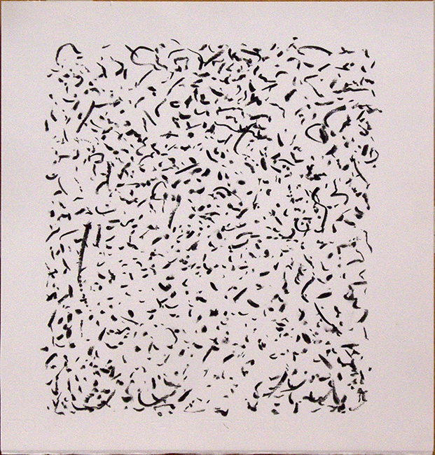 James Yuncken, Abstract II - 35 x 33.5 cm, willow charcoal on paper, 2017