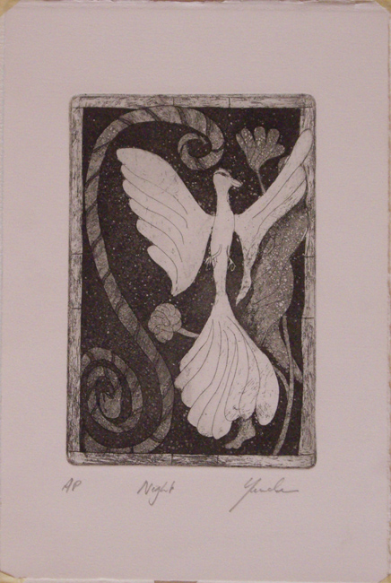 James Yuncken, Night (Bird Series) - 18 x 12 cm, 1990