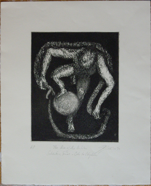 James Yuncken, Rise of the Dictator (Schoenberg Series - Ode to Napoleon) - 29 x 23 cm, 1990