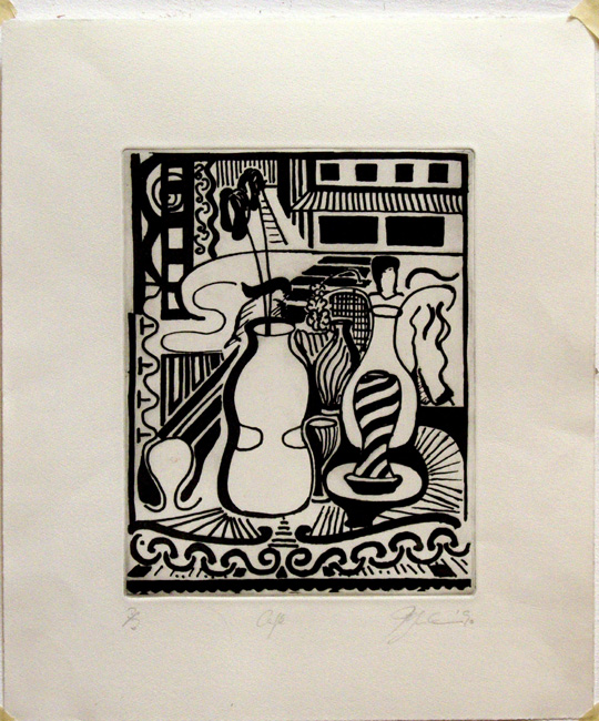 James Yuncken, Cafe - 26 x 19.5 cm, 1990