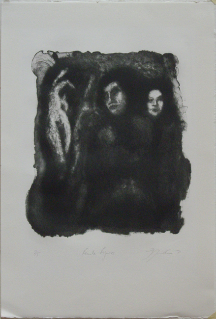 James Yuncken, Female figures - 32 x 27 cm, 1991